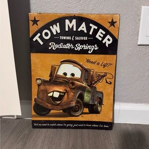 Hobby Lobby Tow Mater Radiator Springs Wall Art - Brown and Black
